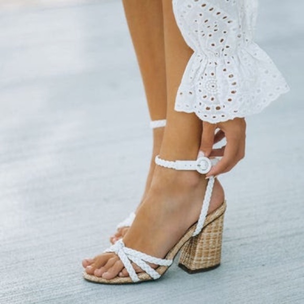 Rosa braided Raffia heel
